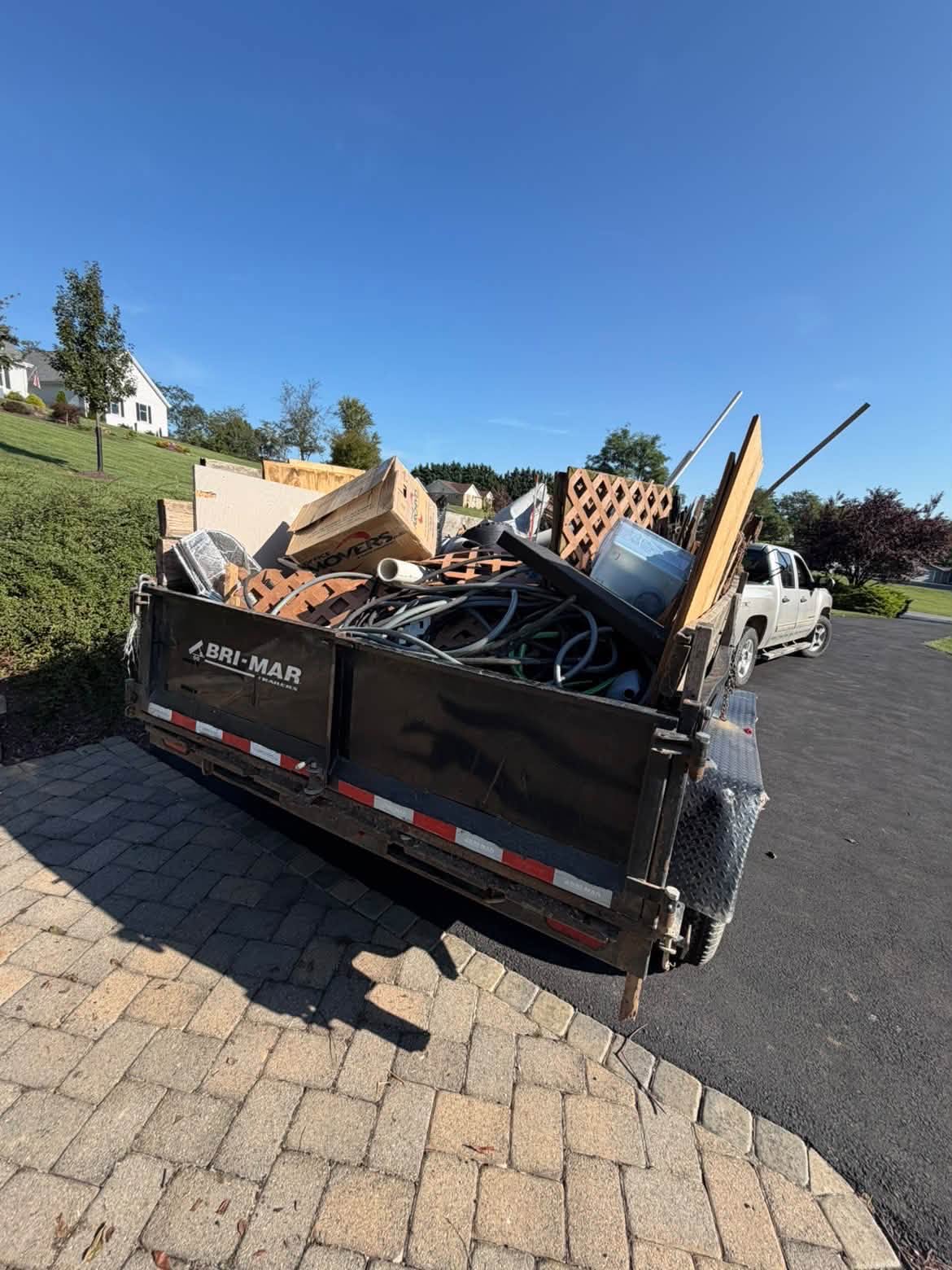 Trailer full of household junk hauled away from a property cleanout in Martinsburg WV